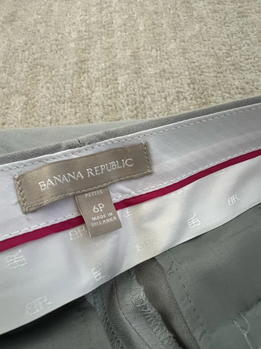 Banana Republic gray linen
